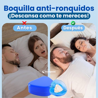 Boquilla anti-ronquidos - ¡Solución a los ronquidos!