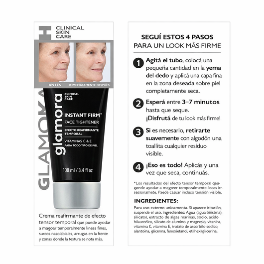 Glamora Crema Reafirmante Instantánea